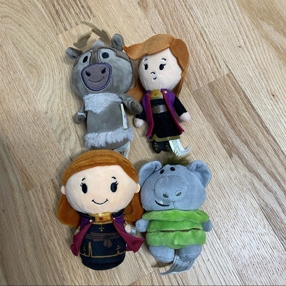 Hallmark Ittybittys Frozen Plush Dolls Anna Sven Troll - Picture 2 of 7